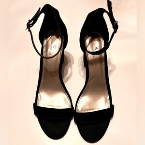 Worthington Black Open-Toe Ankle-Strap Heels